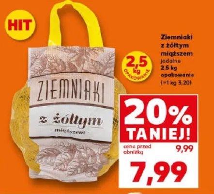 Ziemniaki z żółtym miąższem jadalne promocja w Kaufland