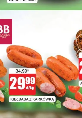 Kiełbasa z karkówką JBB Bałdyga promocja w Bingo