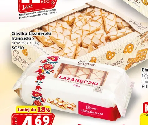 Ciastka łazaneczki francuskie Sofio promocja w Prim Market