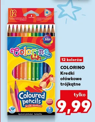 Kredki ołówkowe trójkątne Colorino Kids promocja w Kaufland