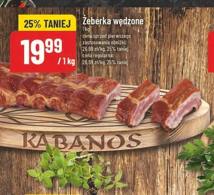 Żeberka wędzone promocja w POLOmarket