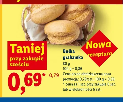 Bułka grahamka promocja w Lidl