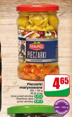 Pieczarki marynowane Malpol promocja w Dino