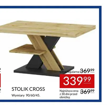 Stolik Cross promocja w Abra Meble