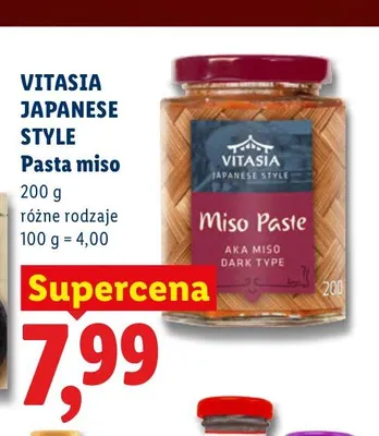 Pasta miso Vitasia Japanese Style promocja w Lidl