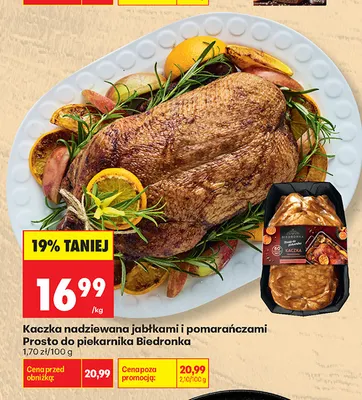 Kaczka nadziewana jabłkami i pomarańczami Prosto do piekarnika Biedronka promocja w Biedronka