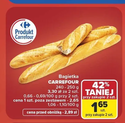 Bagietka Carrefour promocja w Carrefour Market