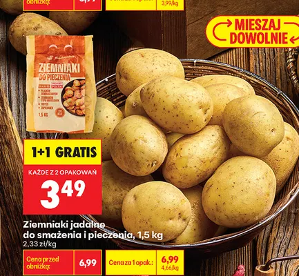 Ziemniaki jadalne do smażenia i pieczenia Biedronka promocja w Biedronka