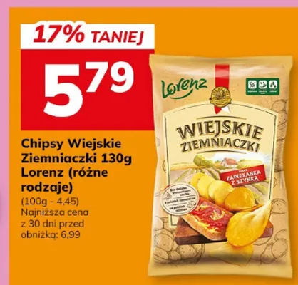 Chipsy wiejskie ziemniaczki 130g (różne rodzaje) promocja w Hitpol