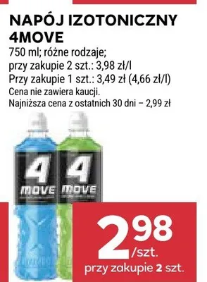 Napój izotoniczny 4Move promocja w Stokrotka