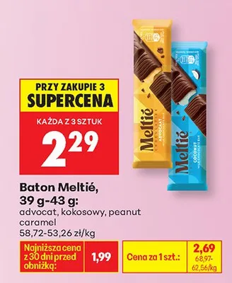 Baton Meltié kokosowy promocja w Biedronka
