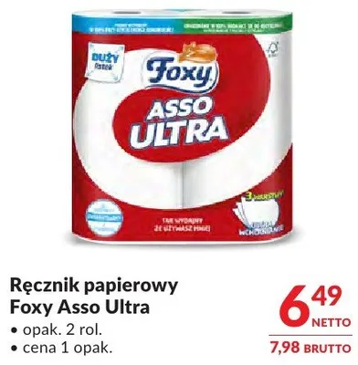 Ręcznik papierowy Foxy Asso Ultra promocja w Makro