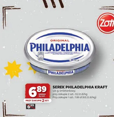 Serek Philadelphia Original Kraft promocja w Stokrotka