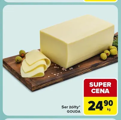 Ser żółty gouda promocja w Carrefour Express