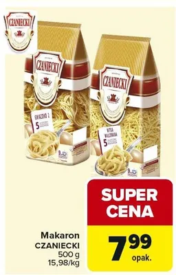 Makaron CZANECKI promocja w Carrefour