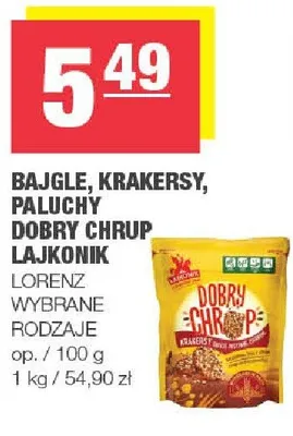 Bajgle, krakersy, paluszki dobry chrup łajkonik promocja w SPAR