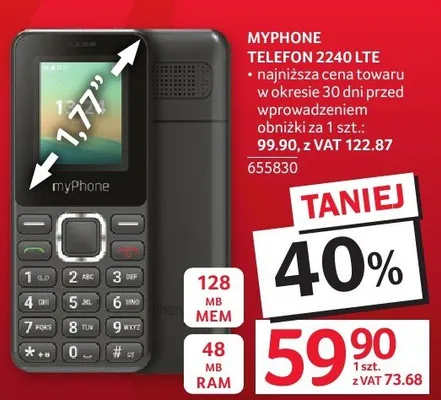 Telefon 2240 LTE promocja w Selgros