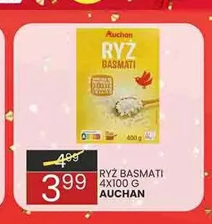 Ryż Basmati Auchan 4-pak promocja w Wafelek