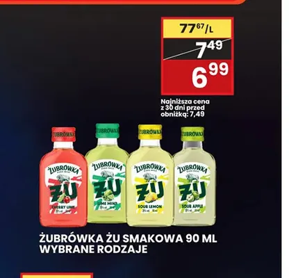 Żubrówka Żu smakowa Sour Lemon promocja w Wafelek