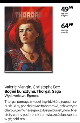 Książka Bogini bursztynu. Thorgal. Saga promocja w Empik