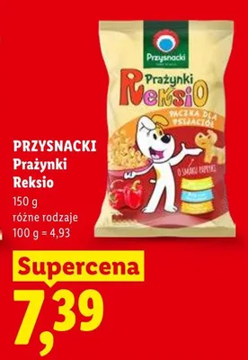 Prażynki Reksio różne rodzaje Przysnacki promocja w Lidl