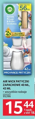 Patyczki zapachowe AIR WICK 40 ml promocja w Selgros