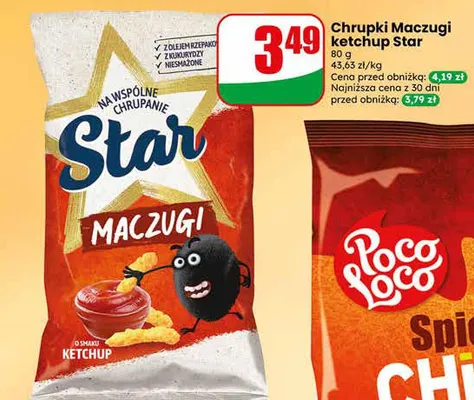 Chrupki Maczugi Star ketchup promocja w Dino