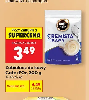 Zabielacz do kawy Cafe d'Or Cremista promocja w Biedronka