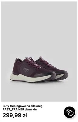 Buty treningowe na siłownię FAST_TRAINER damskie 4F promocja w 4F