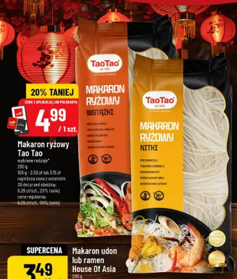 Makaron ryżowy Tao Tao Wstążki promocja w POLOmarket