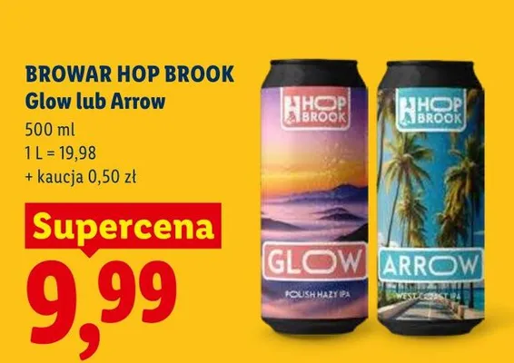 Piwo Hop Brook Arrow promocja w Lidl