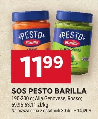 Sos pesto Barilla Alla Genovese promocja w Stokrotka