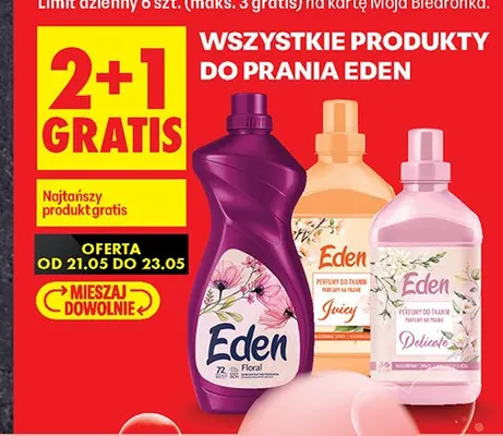 Produkty do prania Eden promocja w Biedronka