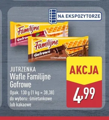 Wafle Familijne Gofrowe Jutrzenka śmietankowe promocja w Aldi