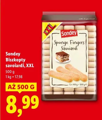 Biszkopty savoiardi promocja w Lidl