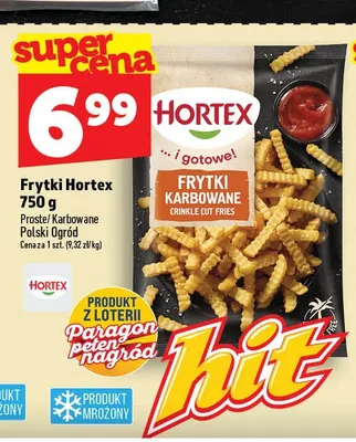 Frytki Hortex karbowane promocja w TOPAZ