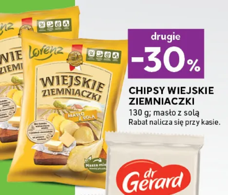 Chipsy Wiejskie Ziemniaczki masło z solą promocja w Stokrotka