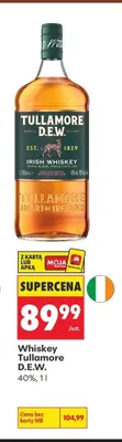 Whiskey Tullamore D.E.W. 40% promocja w Biedronka
