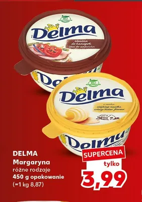 Margaryna Delma idealna do kanapek promocja w Kaufland