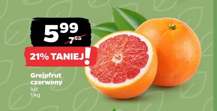 Grejpfrut czerwony promocja w Netto