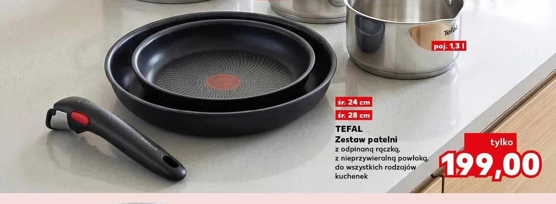 Zestaw patelni Tefal promocja w Kaufland