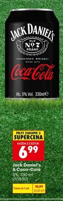 Drink Jack Daniel's & Coca-Cola promocja w Biedronka