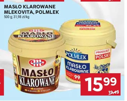 Masło klarowane Mlekovita promocja w Stokrotka