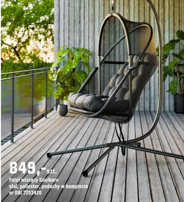 Fotel wiszący Goldburn promocja w OBI