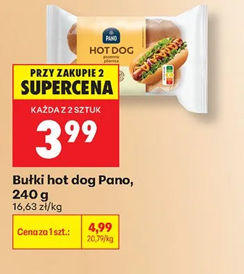 Bułki hot dog Pano promocja w Biedronka