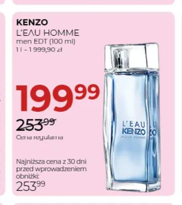 Woda toaletowa L'Eau Homme Kenzo promocja w Drogerie Jawa