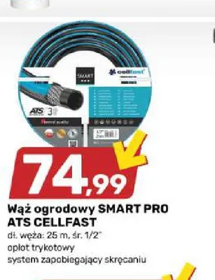 Wąż ogrodowy Cellfast Smart Pro ATS 25 m 1/2" promocja w Bricomarche