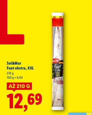 Fuet ekstra, XXL Sol&Mar promocja w Lidl