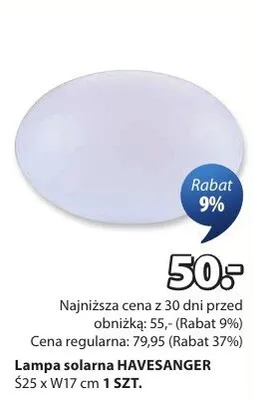 Lampa solarna HAVESANGER promocja w Jysk