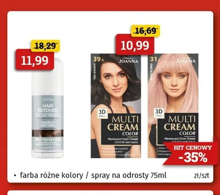 Farba do włosów Multi Cream Color Joanna promocja w Drogeria Kosmyk